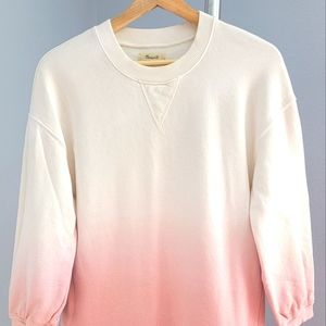Madewell Dip-Dye Sweatshirt Mini Dress  Size S